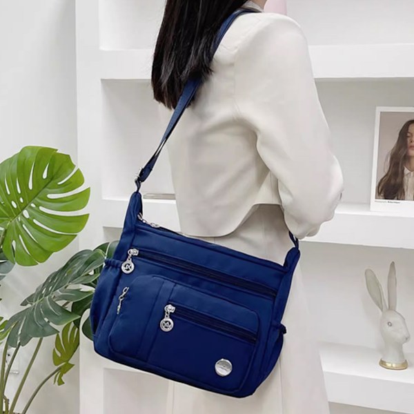 Crossbody-väskor för kvinnor Trendig axelremsväska Crossbody-väska för kvinnor Vattentät Lätt Casual Axelhandväska Plånbok Ryggsäck