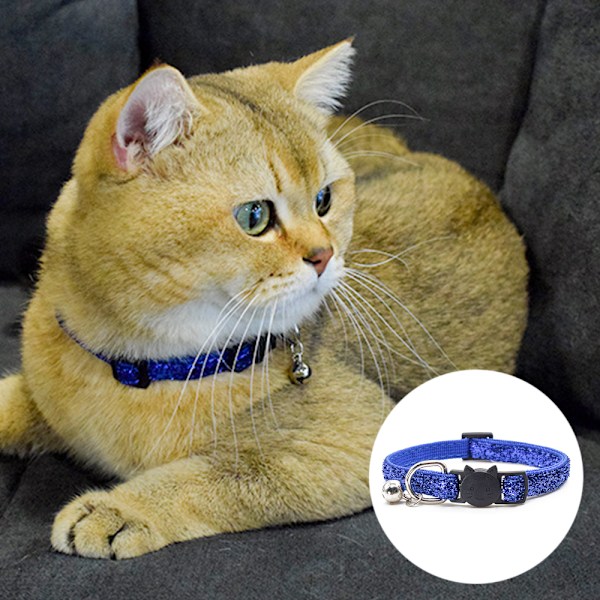 Husdjursprodukter med klocka katt ansikte säkerhetssnabb krage nylon katt krage husdjur katt krage