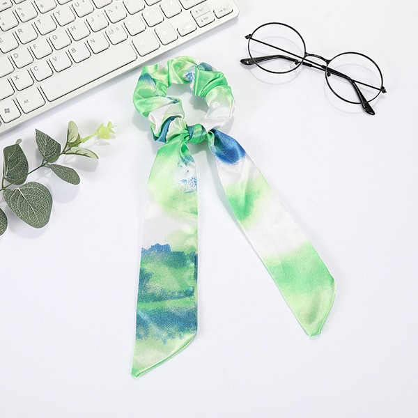 3 stk Hårskjerf Scrunchies for Kvinner Knutet Buesløyfe Hårbånd Elastiske Bånd Satin Hårbånd Scrunchy