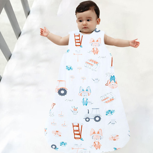 Sleeveless vest-type baby sparkeldyne teppe