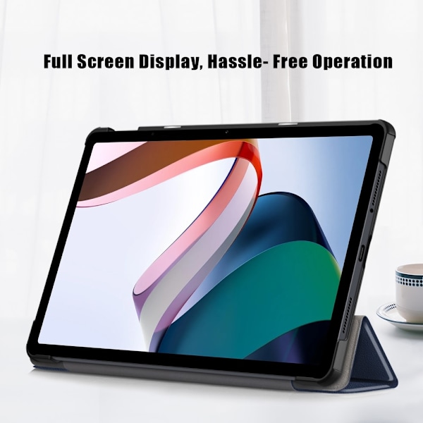 Xiaomi Redmi Pad SE, Trifold Fodral, Mörkblå