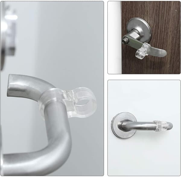 6-pakning Dørstopper for PVC-håndtak/Liten silikon dørstopper