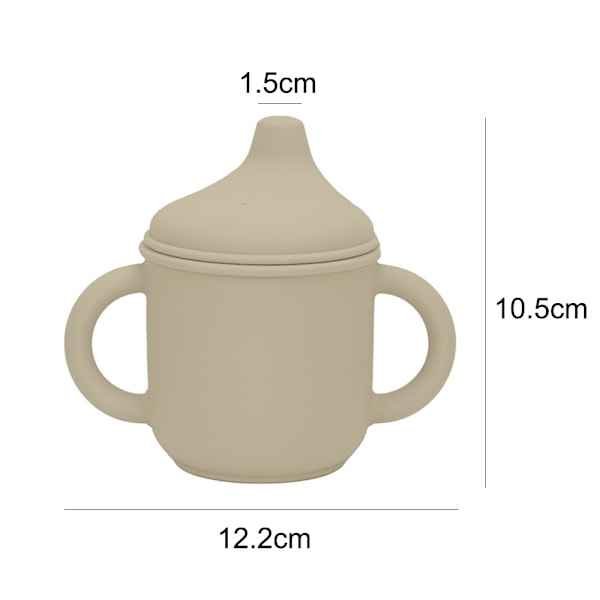 Silikon Sippy Cup og Treningskopp for Baby - Myk Tut og Håndtak - Uknekkelig - Lett å Gripe