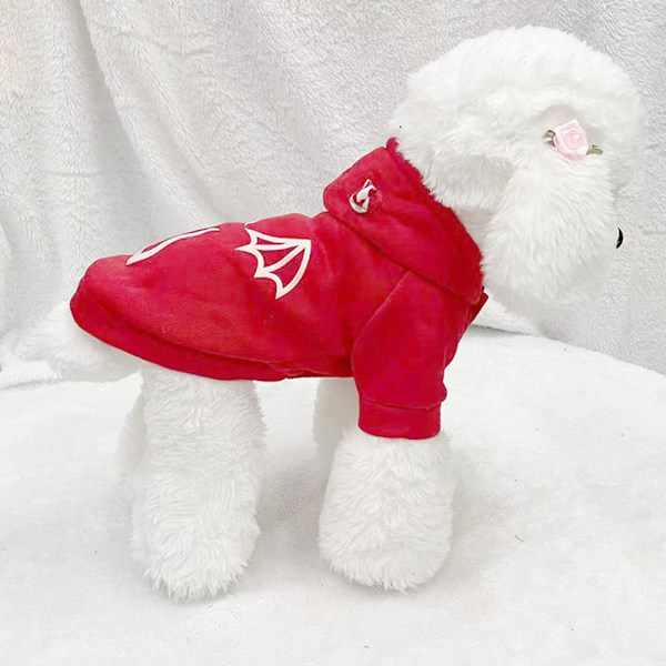 Hund forår, efterår og vinter tøj Kæledyrs fødder varm sweater Kæledyr tøj Hund djævel sweater