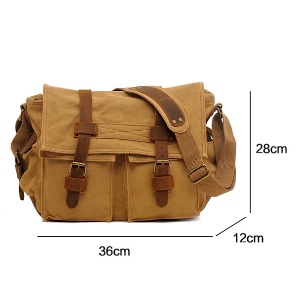 Herrar Canvas En axel väska Crossbody väska herr casual väska Herrväska