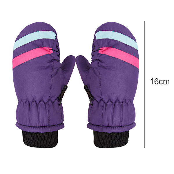 Vinterbarnens Snövant Unisex Vattentäta Skidvantar Varma Vinterhandskar