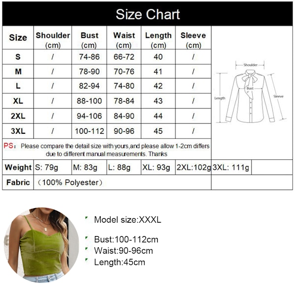 Dam Casual V-ringad Kort Topp Spaghettiband Sammet Cami Tank Ärmlös Topp Camisole