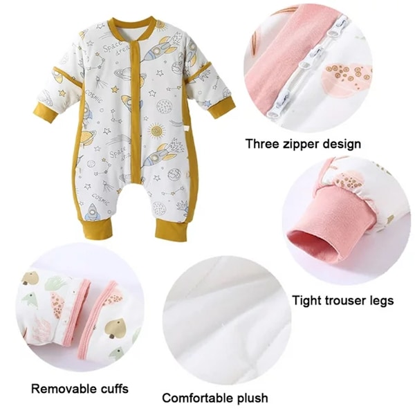 Baby Wearable Blanket til Småbørn og Tidlige Gående - Sovepose med Ben