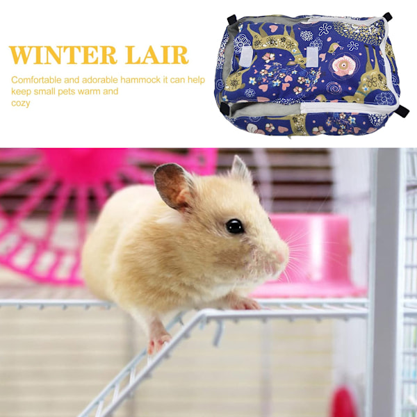Talvi lämmin marsun, kanin, siilin, sokeriliitäjän, oravan ja hamsterin riippuva luolapeti, pehmeä pussi häkin tarvikkeeksi