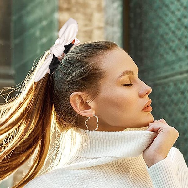 Jänis-korvat söpöt No Crease Scrunchies - Uni- ja yöscrunchies