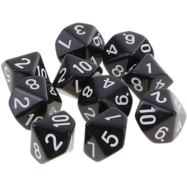 10 st Polyhedriska Tärningar Tärningsspel Tärningar för DND RPG Brädspel Kortspel Digitala Tärningar Dungeons and Dragons Tärningar