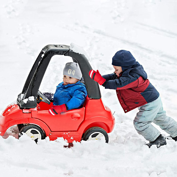 Vinterbarnens Snövant Unisex Vattentäta Skidvantar Varma Vinterhandskar