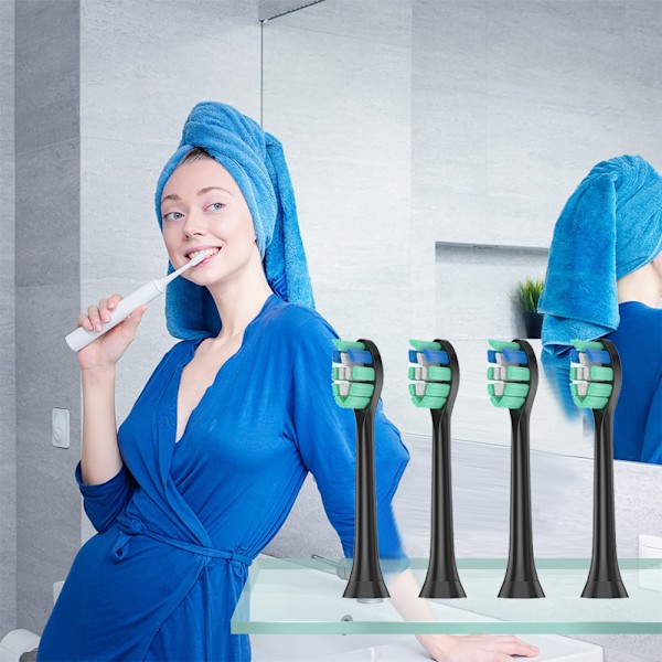 Clean Replacement Sähköhammasharjan Vaihtoharjat, 4 Harjaa