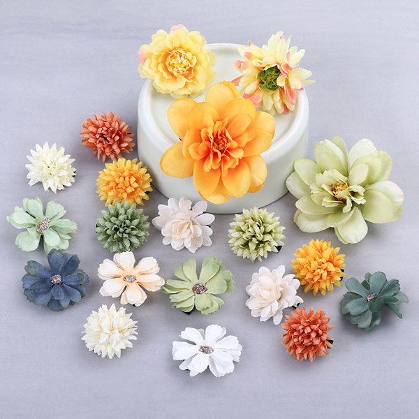 1 set med blommiga hårklämmor för fest, bröllop, dansare, hårtillbehör för kvinnor, vintage ornament
