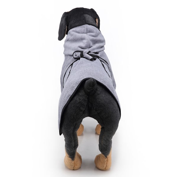 Hundbadrock handduk mikrofiber husdjur torr kappa fukt absorberande handduk kappa för hundar och katter