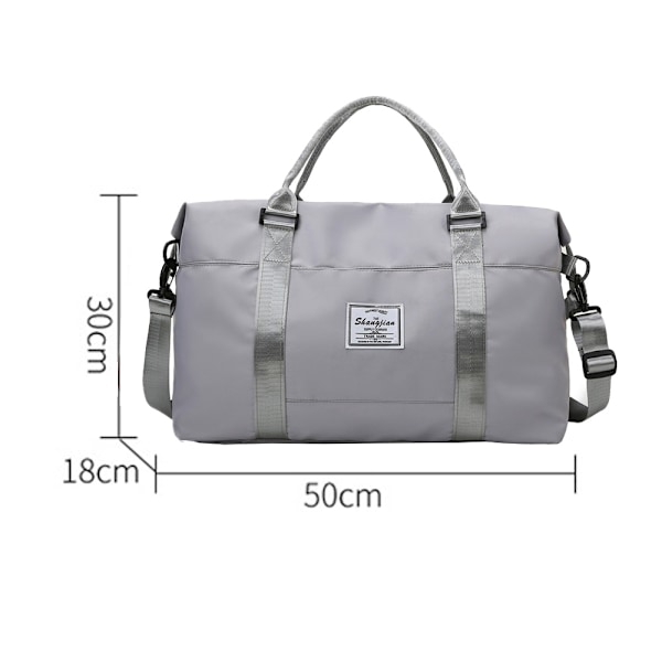 Reiseveske Duffel Gym Bag med tørr og våt separasjon