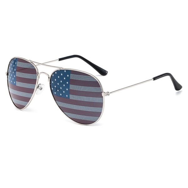 1 Pak Bulk USA Amerika Briller - Amerikansk Flag Aviator