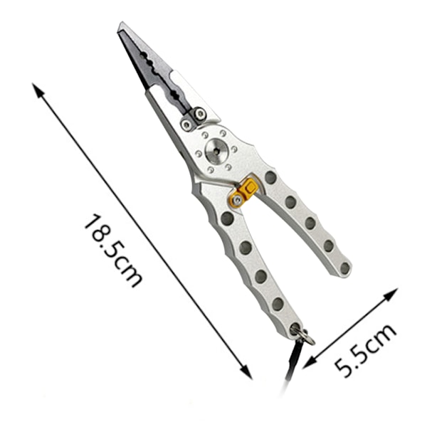 1 st Fiske Tång Verktyg, Fiske Verktyg Set, Bärbar Fiske Tång & Fisk Grepp Set Läpp Grepp Grip Kroken Avlägsnare Verktyg för Sportfiskare