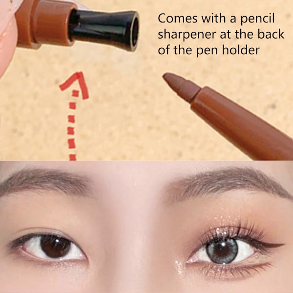 Eyeliner Gelpenna, Svett- och Smutsresistent Eyelinerpenna för Nybörjare Långvarig Eyeliner