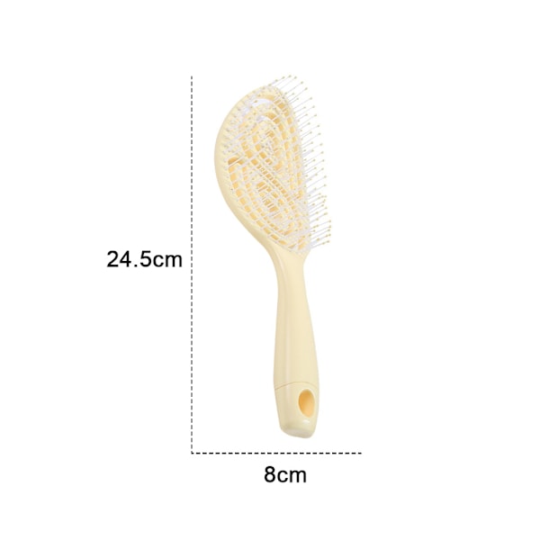 Ventileret Tangle Brush til Vådt & Tørt Hår - Massagekam - Glider Glat - Ventileret Tangle Brush til Mænd, Kvinder, Børn