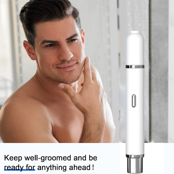 Øre- og nesetrimmer for menn og kvinner, 2 i 1 nesetrimmer barbermaskin