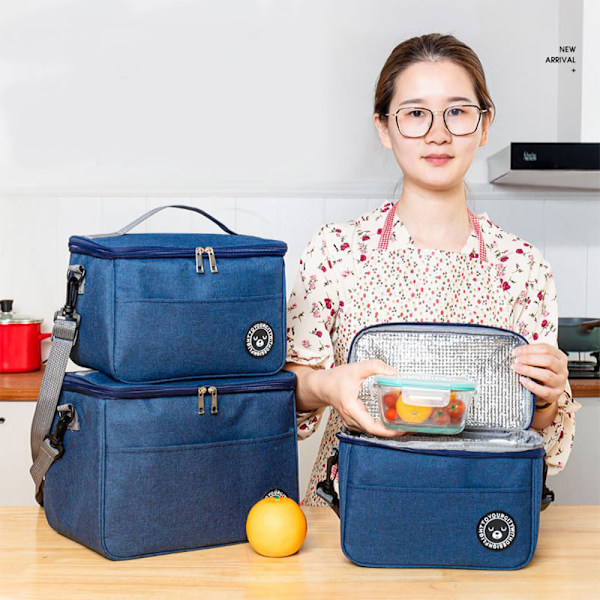 Lunchväska för Kvinnor/Män, Isolerad Lunchbox Kylare