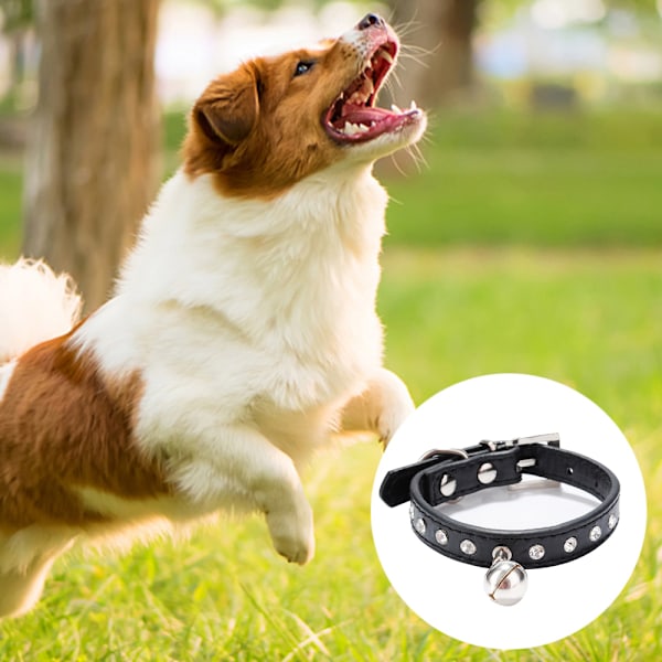 Sød, blændende, glitrende, elegant fancy ruskind, 3 rækker af glitrende rhinestone krystalsten til kæledyrs katte og hunde
