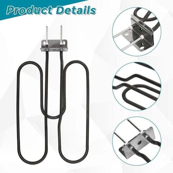 Elektrisk BBQ Varmeelement – LUSKYKA® – Model 66631 – 2200W – Rustfrit Stål