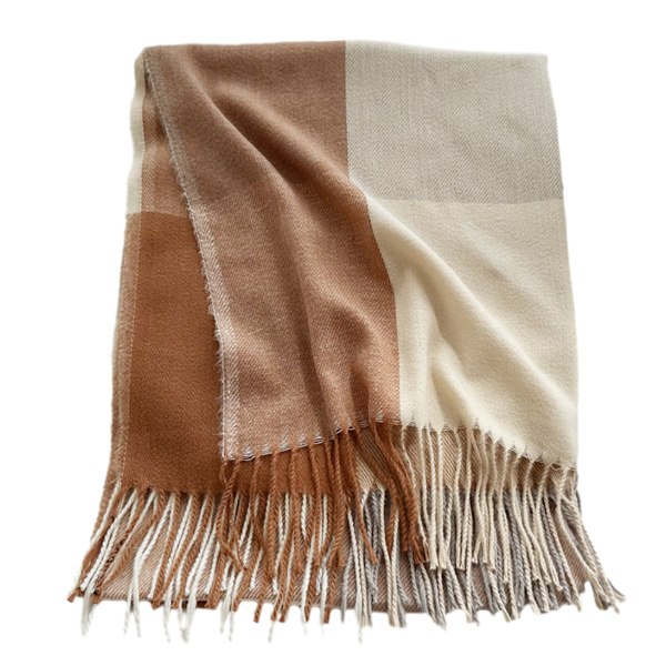 Bär dam lång rutig filt tjock överdimensionerad vinter/höst varm halsduk stor tartan halsdukar wrap sjal