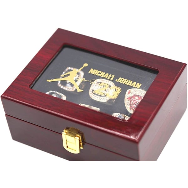 1991, 1992, 1993, 1996, 1997, 1998 Koripallo Chicago Championship Replica Bulls Champ Renkaat Setti Laatikossa Lahjat Isille Nuorille Lapsille Miehille Pojille 23 MVP