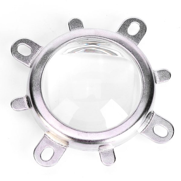 44mm Optiskt Glaslins 50mm Reflektorkollimatorkopp Fast Fäste för 20-100W LED-lampa (120° )