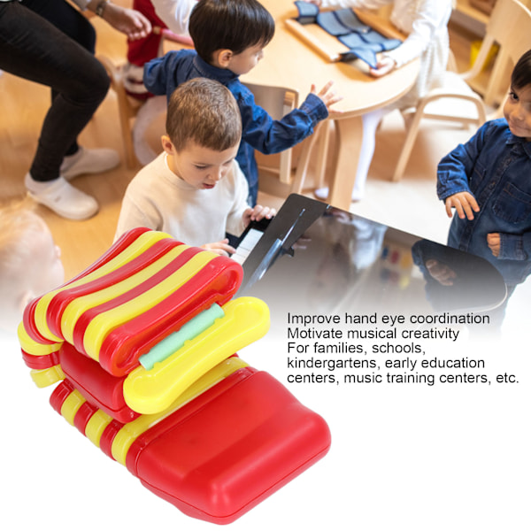 Orff Børne Percussion Instrumenter Lyse Farver Tidlig Uddannelse Red Gult Lyd Percussion Instrument til Hjemmet