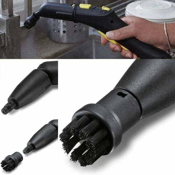 Sæt med 4 damprensebørster, tilbehør til damprensning, rundt børstesæt, til Karcher SC1 SC2 CTK10 SC3 SC4 SC5 SC7 0.05