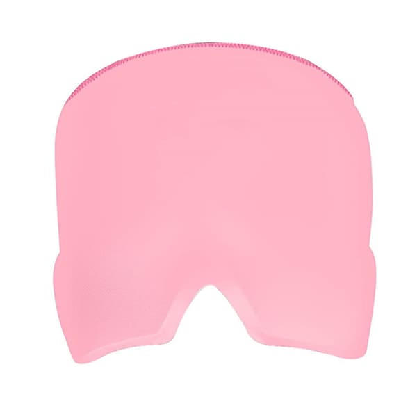 Gel Migrenehette Forfriskende Hodeplagg i Migrenemaske for Lindring - Rosa