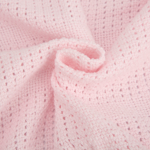 70*90cm Babyfilt i Bomull för Nyfödda, Mjukt Swaddlingtäcke, Badhandduk (Rosa)