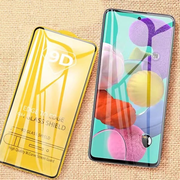 OnePlus Nord Täyspeittävä HD Näytönsuoja Hiilikuitu Karkaistu Lasi musta