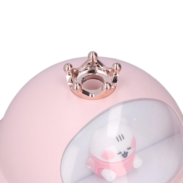 Liten Luftfuktare Ultra Tyst 35db Söt Mini Nattlampa Färgad USB Luftfuktare för Kontor Bilar Sovrum Hotell Skrivbord Rosa
