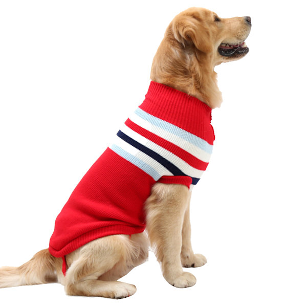 2 stk. kæledyrs tøj Hund varm tøj Hund sweater i efterår og vinter