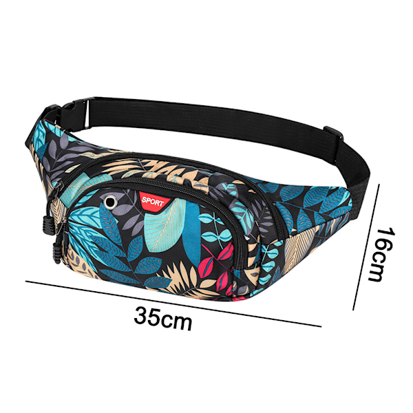 Midjeväsk Running Vandring Cykling Sport Casual Utomhus Resa Crossbody Ryggsäck för Män & Kvinnor
