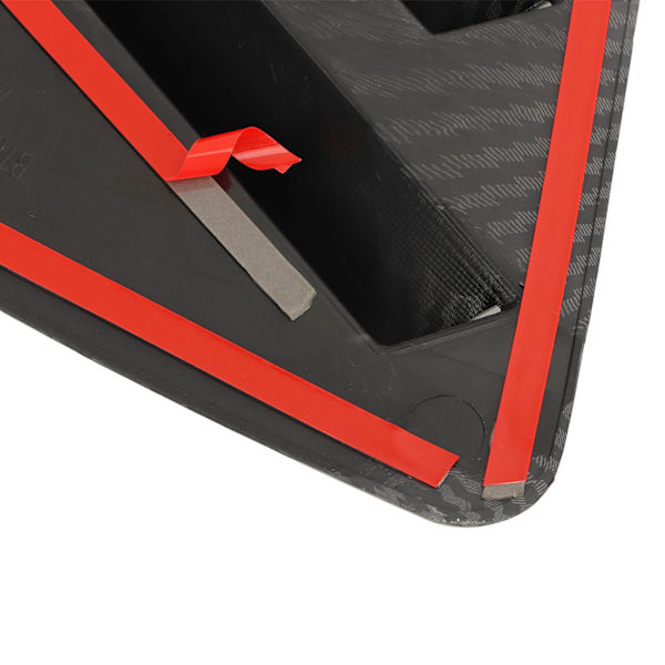 1Par Sidevindu Louver Deksel Beskyttende Stilig Robust Vindu Triangulære Lukker Trim For Mk5 6R 6C Karbonfiber Mønster