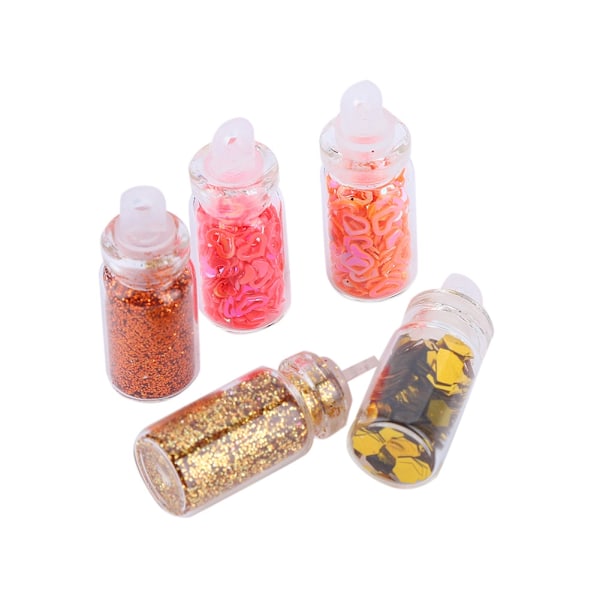48 Flaskor Nagelkonst Sekvenser Glitter Glanspulver Manikyr Dekoration