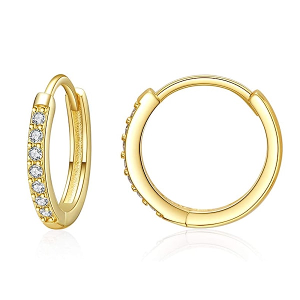 Hoop Øreringe S925 Sterling Sølv Cubic Zirconia Manschet Øreringe Fine Smykker Gave til Kvinder