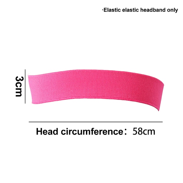7 st Wig Elastic Band för Edges Hårkantborste och Kam Mjuk Kantband Justerbart Wig Kantband Elastiskt Band