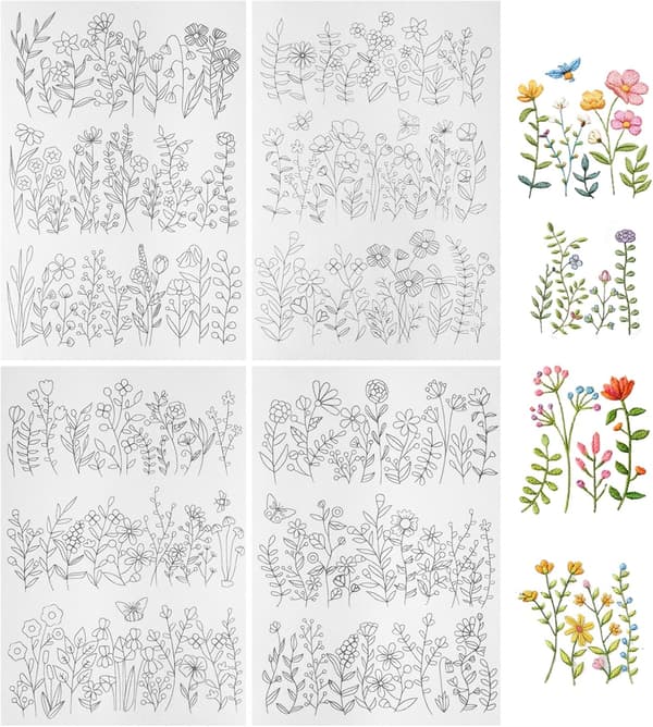 Water-soluble embroidery stabilizer, 4 for patterns