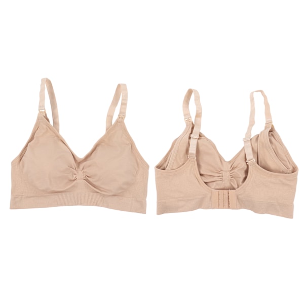 Amningsbh Kvinnor Bärbar Nylon Mjuk Elastisk Andningsbar Justerbar Graviditetsamningsbh XL