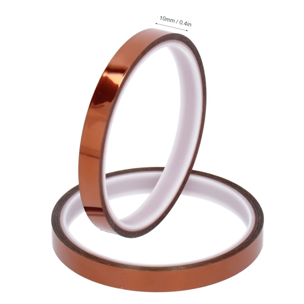 4 stk Varmebestandig Polyimid Tape Gulbrun for 3D-Skriver Oppvarmingsbed