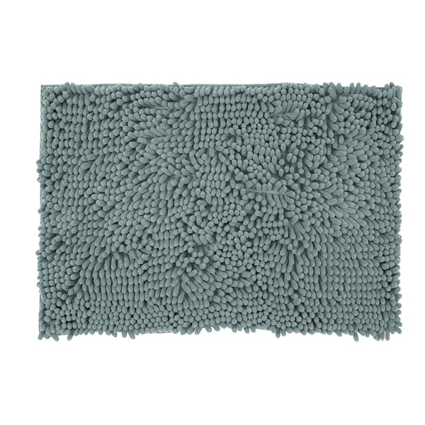 Chenille Anti-slip Vandabsorberende Skridsikker Måtte Badeværelse Stue (Grøn)