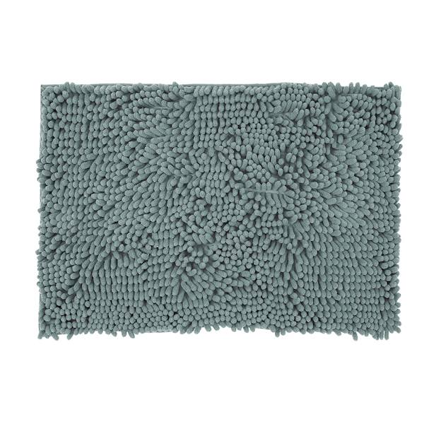 Chenille Halkskyddande Vattenabsorberande Mattor Badrum Vardagsrum (Grön)