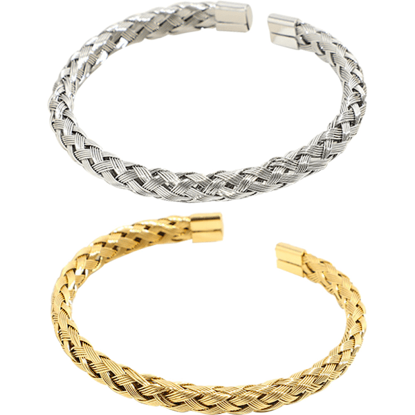 Manschettarmband, armbandskedja för kvinnor Unik vävd vete Födelsedagspresenter
