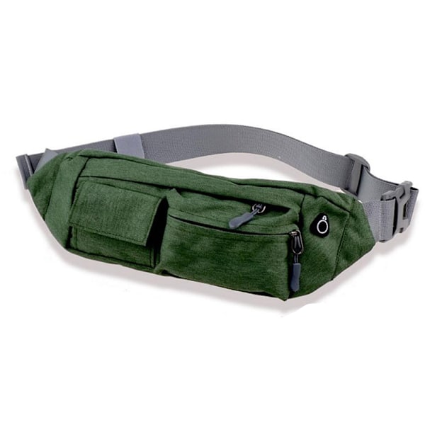 Vattentät Slank Bältesväska med 4 Fack för Löpning, Resor, Vandring, Promenader, Lätt Vikt, Crossbody